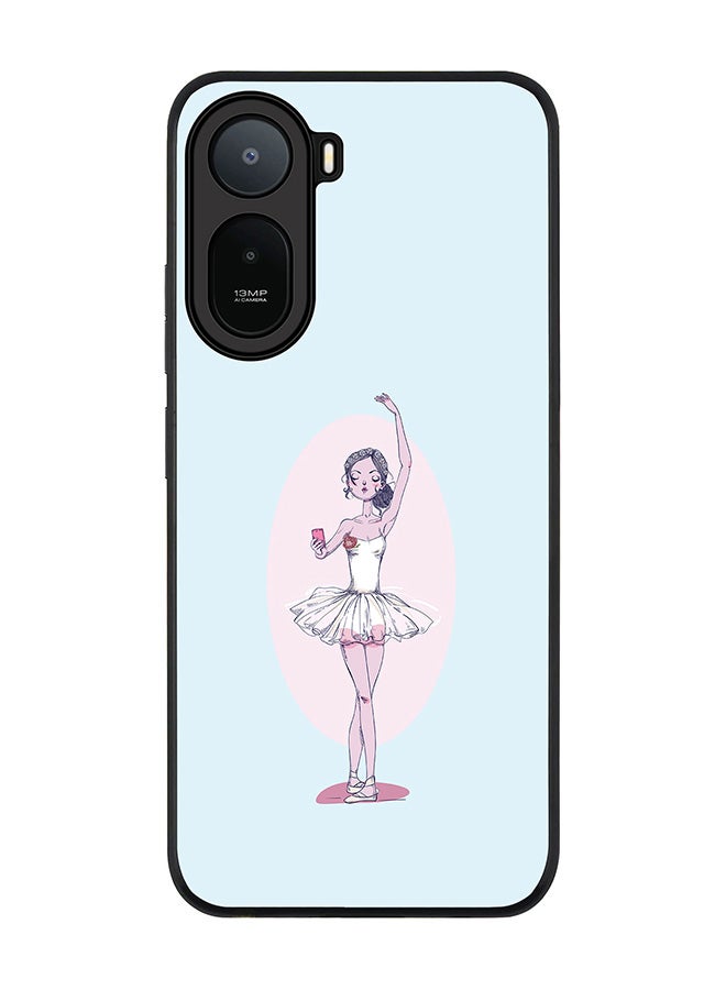 Stylizedd Rugged Case for Xiaomi Redmi A7 Pro 4G / Poco C81 / Poco C81 Pro / Poco C85x 5G- Slim Fit Hybrid Rubber Cover Twirling Ballerina
