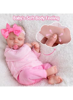Aori Aori Lifelike Reborn Baby Dolls 20 Inch Realistic Sleeping Newborn Girl Dolls with Poseable Limbs and Feeding Accessories  - Image 3