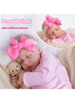 Aori Aori Lifelike Reborn Baby Dolls 20 Inch Realistic Sleeping Newborn Girl Dolls with Poseable Limbs and Feeding Accessories  - Image 4