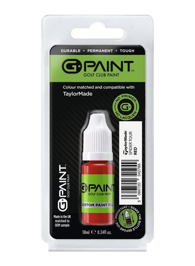 G-Paint GPaint Golf Club Paint - TaylorMade Spider Tour RED Touch Up Paint- Customize or Repair Your Putter - 10ml Bottle - Fix Chips & Scratches - TaylorMade Touch Up Paint - Image 1