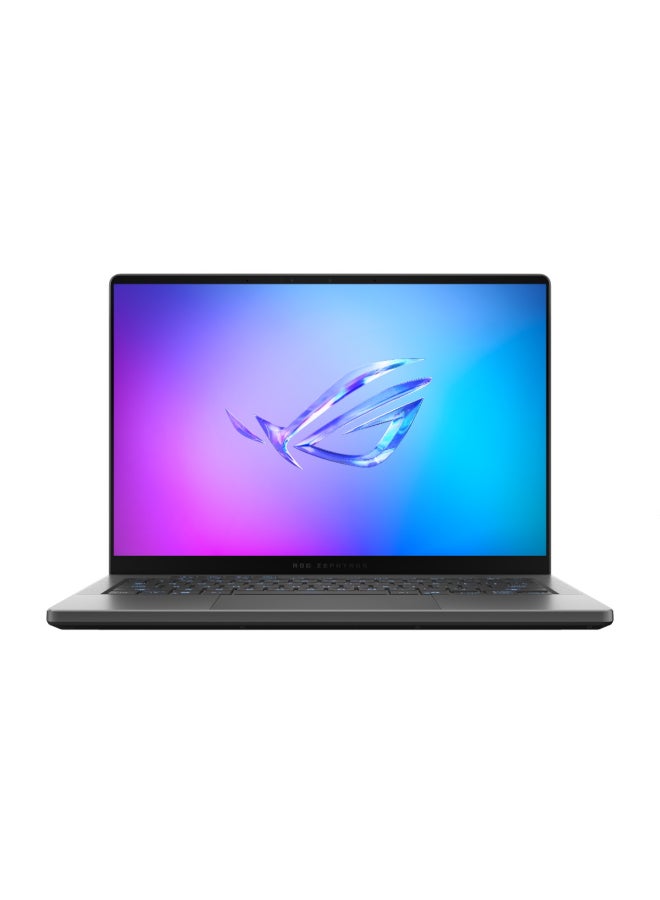أسوس لابتوب الألعاب ROG Zephyrus G14 بشاشة 14 بوصة 3K (2880x1800) بتردد 120 هرتز، مع معالج AMD Ryzen 9 270/ذاكرة RAM سعة 16 جيجابايت DDR5/قرص SSD سعة 1 تيرابايت/نظام ويندوز 11 هوم/بطاقة رسومات Nvidia GeForce RTX 5050 سعة 8 جيجابايت - Image 1