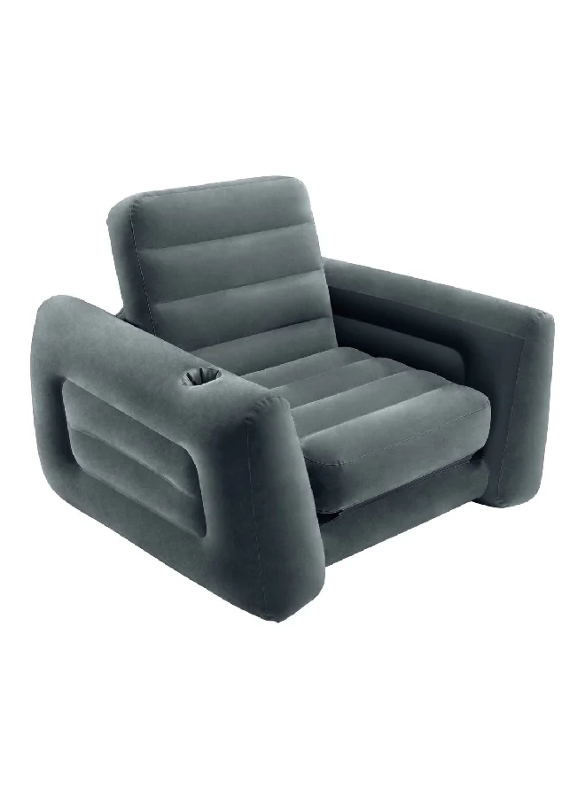 INTEX Lightweight Inflatable Pull-Out Chair Grey 117 x 224 x 66 cm