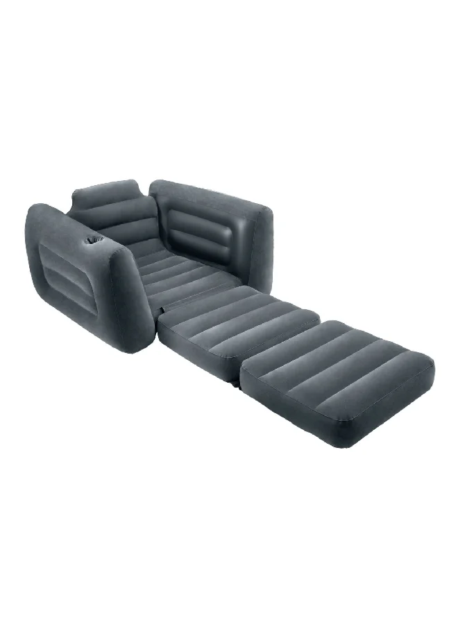 INTEX Lightweight Inflatable Pull-Out Chair Grey 117 x 224 x 66 cm