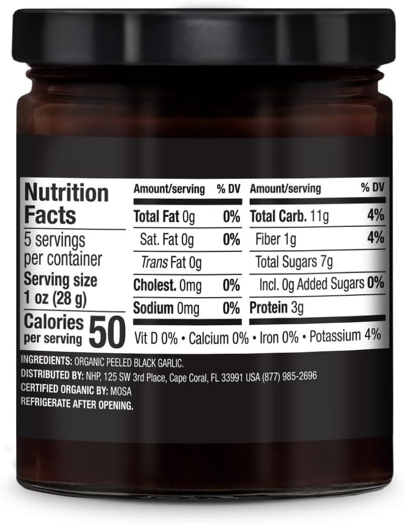 Solspring Organic Fermented Black Garlic - Peeled, 5 oz Jar, USDA Organic, Gluten Free - Image 2