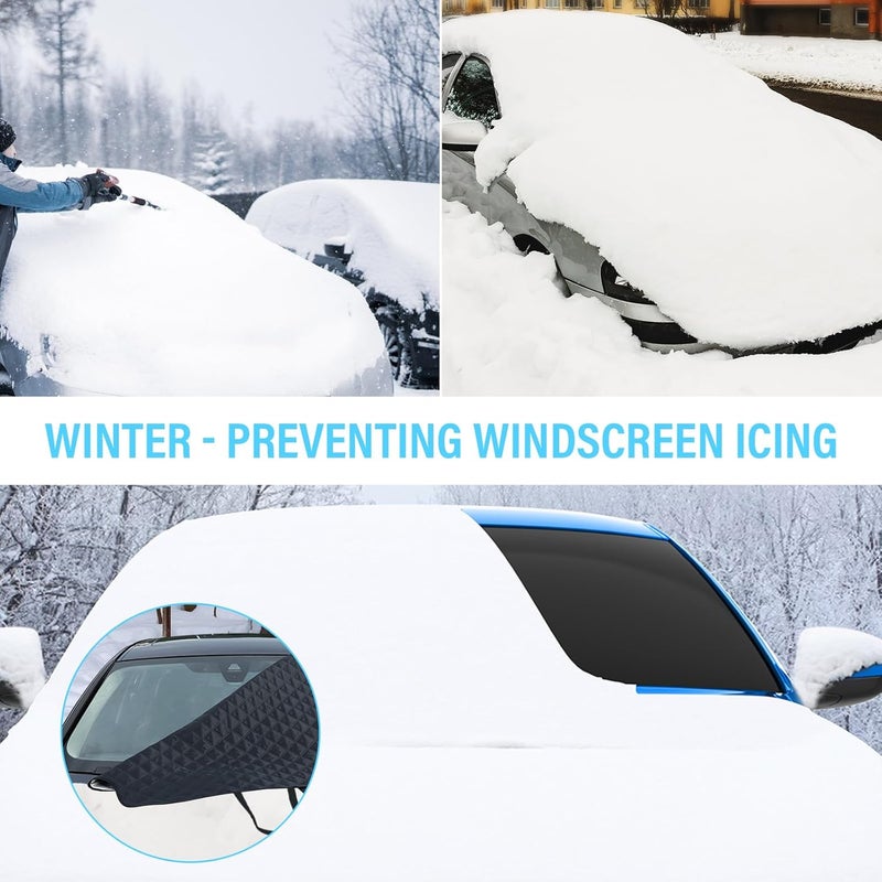Priksia Car Front Window Sunshade - Heavy Duty Frost Windscreen Cover (183x116 cm) - Image 2