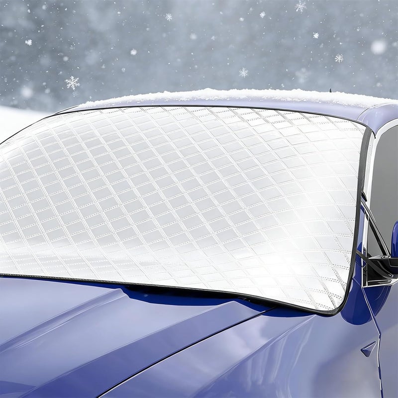 Priksia Car Front Window Sunshade - Heavy Duty Frost Windscreen Cover (183x116 cm) - Image 1