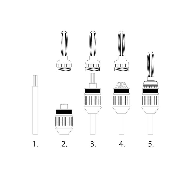 Sewell SW-29863-12 Deadbolt Banana Plugs 12-Pairs by, Gold Plated Speaker Plugs, Quick Connect - Image 3