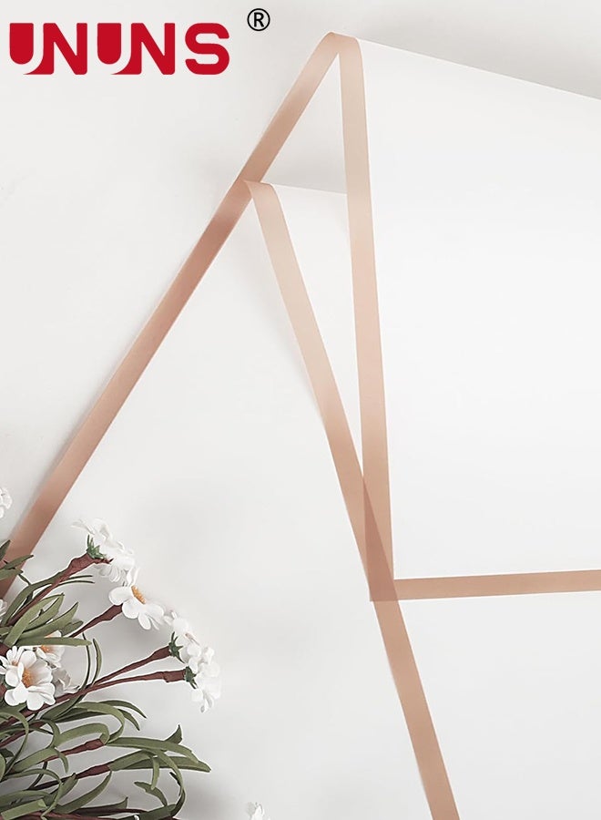 UNUNS 20 Sheets Flower Wrapping Paper,Waterproof Floral Bouquet Wrapping Paper,Florist Supplies Packaging Paper For Wedding Birthday Gift DIY,White Gold - Image 4