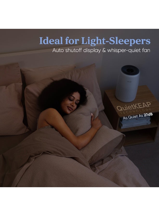 LEVOIT Air Purifier for Home Bedroom, Ultra Quiet HEPA Air Filter Cleaner with Fragrance Sponge & 3 Speed for Better Sleep, Allergies, Dust, Odour, Pet, Smoke, Office, Desktop, 100% Ozone Free - Image 5