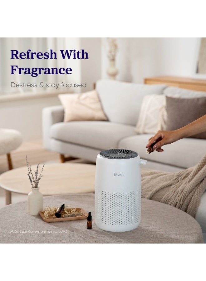 LEVOIT Air Purifier for Home Bedroom, Ultra Quiet HEPA Air Filter Cleaner with Fragrance Sponge & 3 Speed for Better Sleep, Allergies, Dust, Odour, Pet, Smoke, Office, Desktop, 100% Ozone Free - Image 4