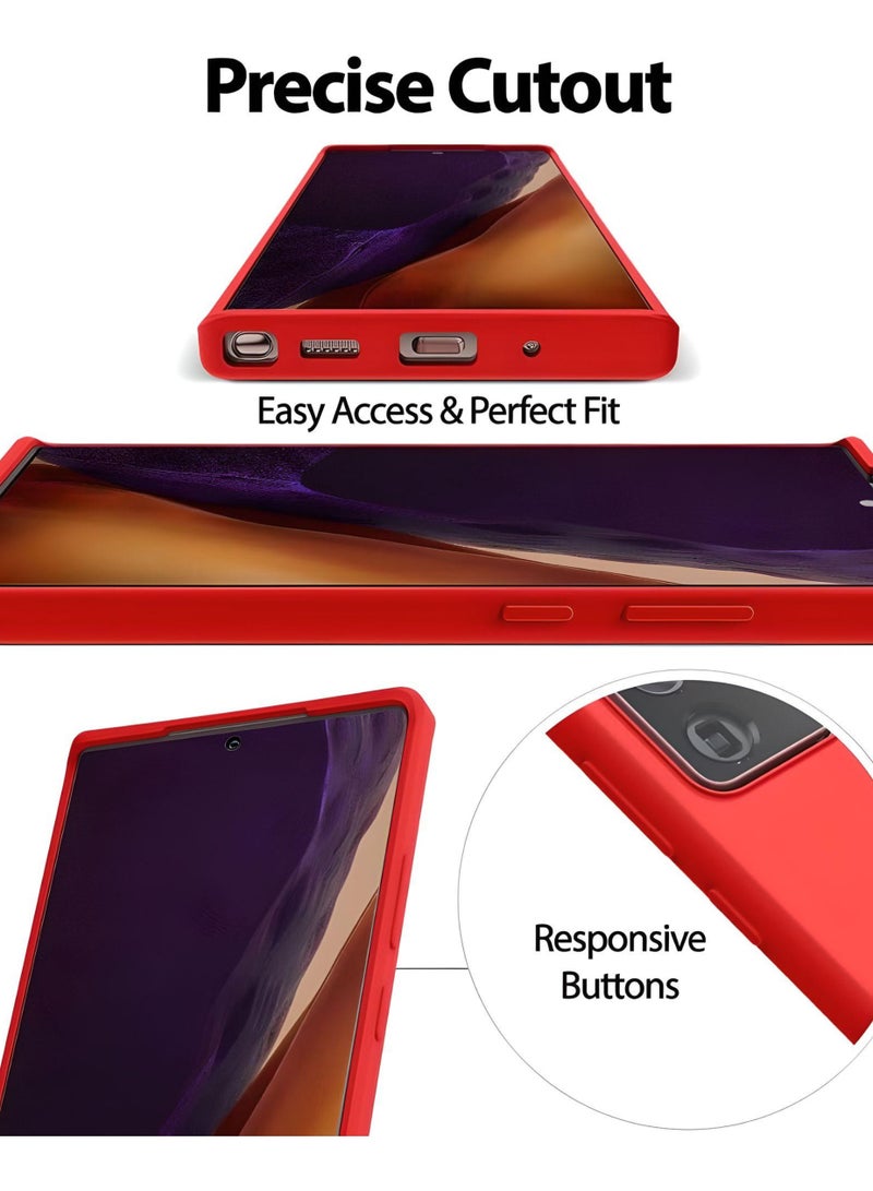 Samsung Note 20 Ultra Case Liquid Silicone Soft Microfiber Lining Phone Case cover - Image 4