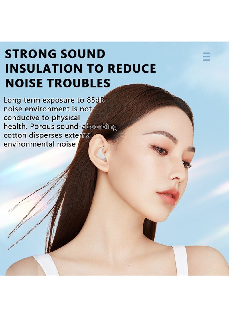 Ear Plugs, High Fidelity Reusable Silicone Noise Cancelling Earplugs, Soft Silicone Reusable Earplugs For Swimming, Sleeping, Diving, Noise Sensitivity & Flights, Blue