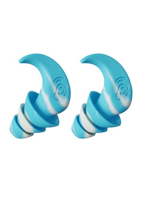 Ear Plugs, High Fidelity Reusable Silicone Noise Cancelling Earplugs, Soft Silicone Reusable Earplugs For Swimming, Sleeping, Diving, Noise Sensitivity & Flights, Blue