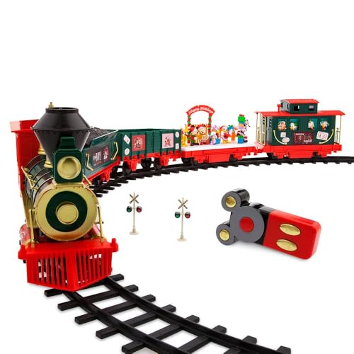Disney Store Action Toys Mickey Mouse and Friends Making Christmas Magical Electric Train Set 35 Piece Remote Control Model Train Set with Sound Effects and Tracks - Image 1