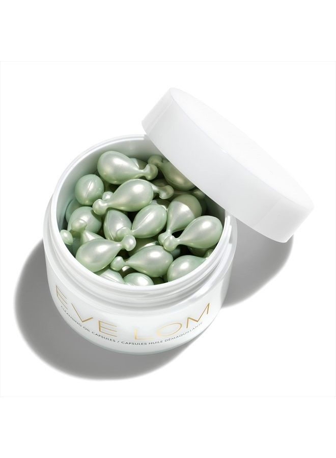 Eve Lom Cleansing Oil Capsules | Oil based facial cleanser that dissolves all traces of impurities and hydrates the skin for up to 12 hours after use - Full Size 50 Capsules - Image 3