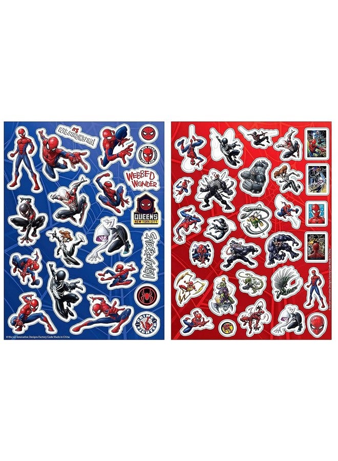 Innovative Designs Marvel Avengers Spiderman Kids Coloring Art Set With Stickers And Stampers - Image 5
