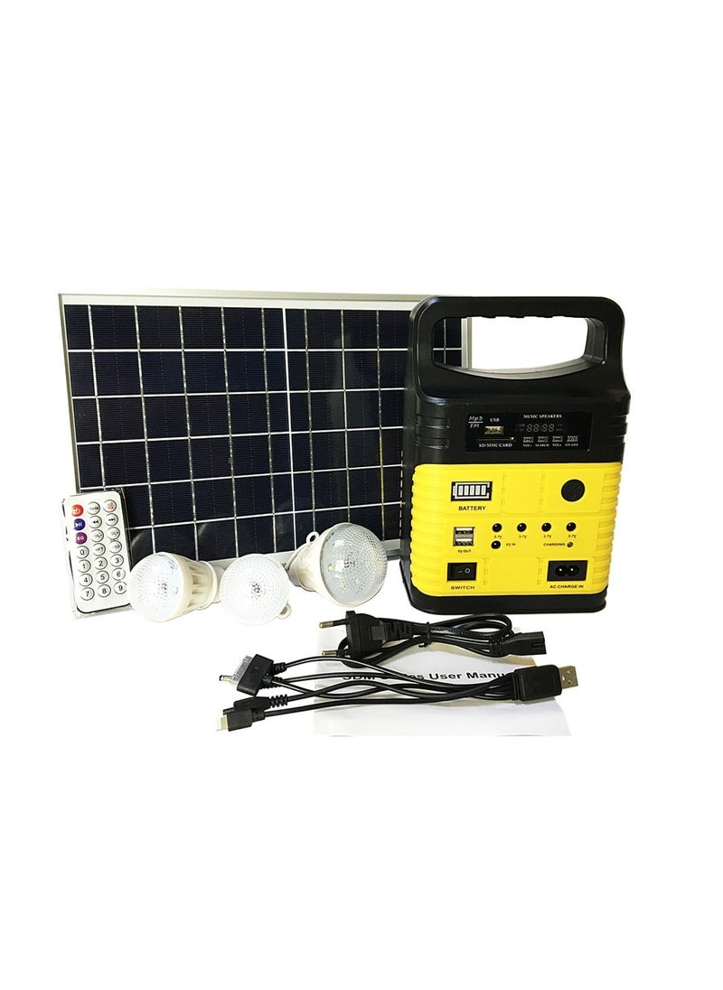 Generic - Portable Solar Generator with BT MP3 Radio Function - Image 1