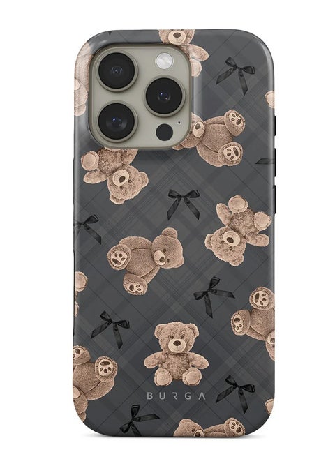 iPhone 15 Pro  Case, 2 Piece Hard Shell + TPU Silicone Interior, Shock Absorption, All Port Accessible, Raised Bezel For Screen & Camera Protection, Never Fading HQ Print,  BFF - TEDDY