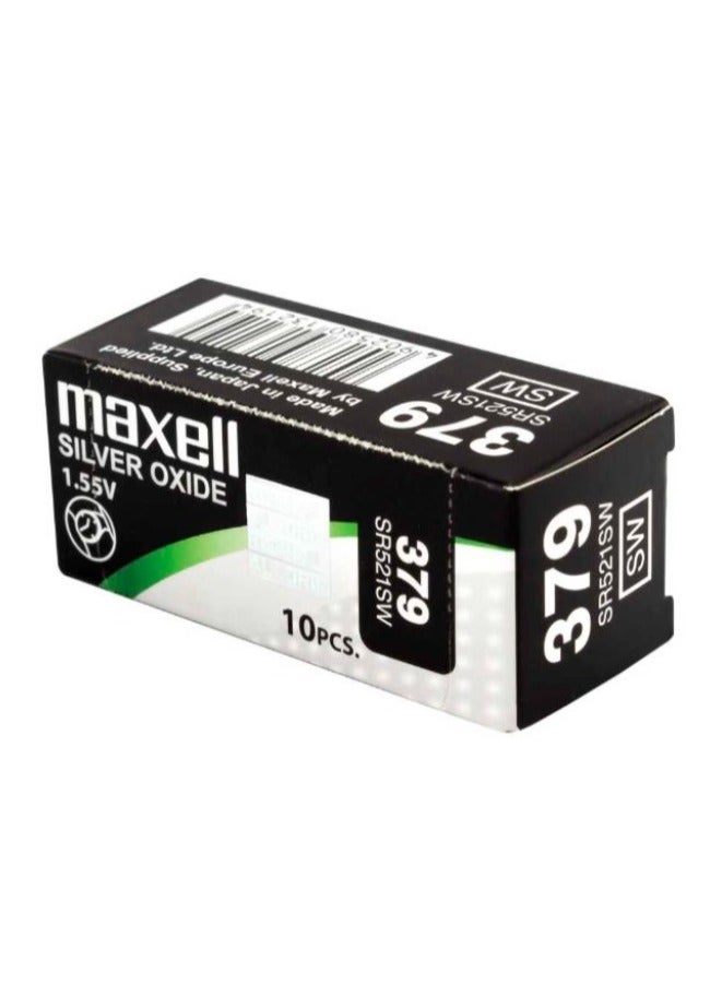 ماكسل 10 قطع بطاريات ماكسيل 379/SR521SW - Image 2