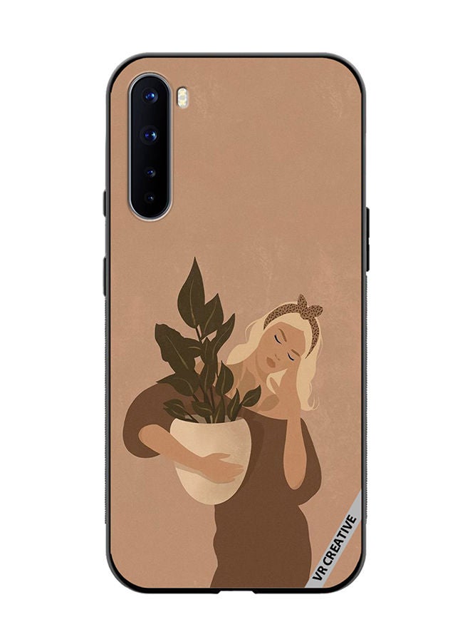 VR CREATIVE غطاء حماية لهاتف OnePlus Nord بتصميم مزهر متعدد الألوان - Image 1