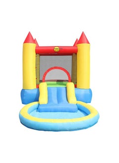 Happy Hop Bouncy Castle with Pool and Slide 365x200x190cm | Inflatable Bouncer | Jumping Castle for Outdoor Play | Suitable for Ages 3+