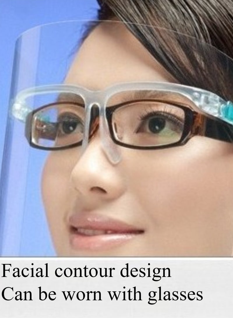 Anti-Fog Transparent Full Face Shield, Splash-Proof Isolation Mask (2-Pack) - Image 3