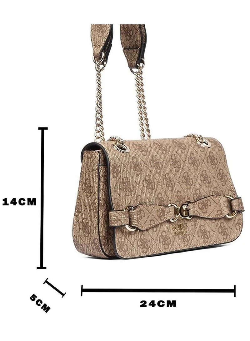 Guess Beige Women Shoulder Bag - Image 5