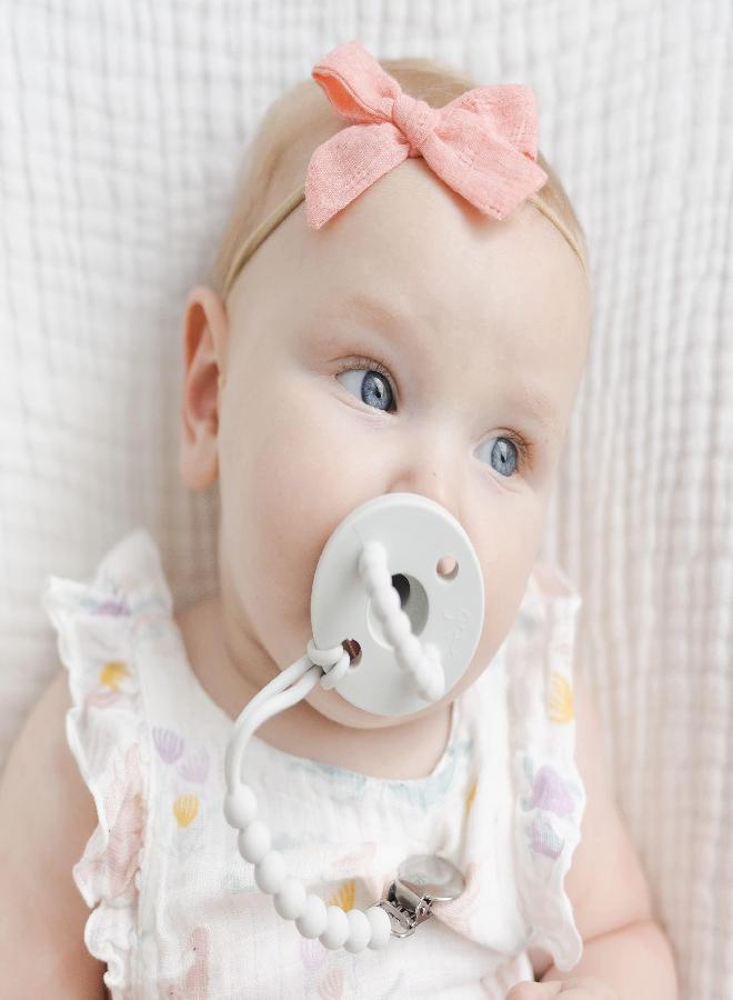 Ryan & Rose Ryan & Rose Cutie PAT Pacifier Teether (Stage 1, Grey) - Image 4
