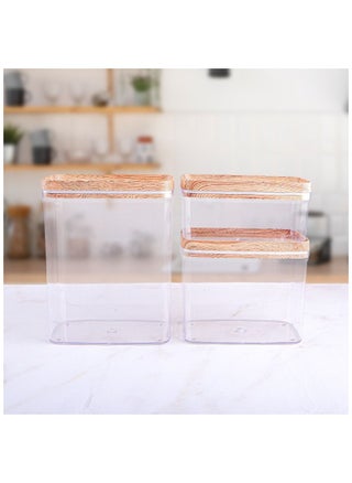 Acrylic Containers Kit Contain Three Different Sizes With Sealed Airtight Lid Ideal To Keep Legumes Fresh And Practical For Kitchen Set Of 3 Pieces Transparent Beige - pzsku/ZC6E8E5D216E2E8CCF6D9Z/45/_/1716111677/b9682f8e-21db-4cea-8ad3-e2fdd277fd65