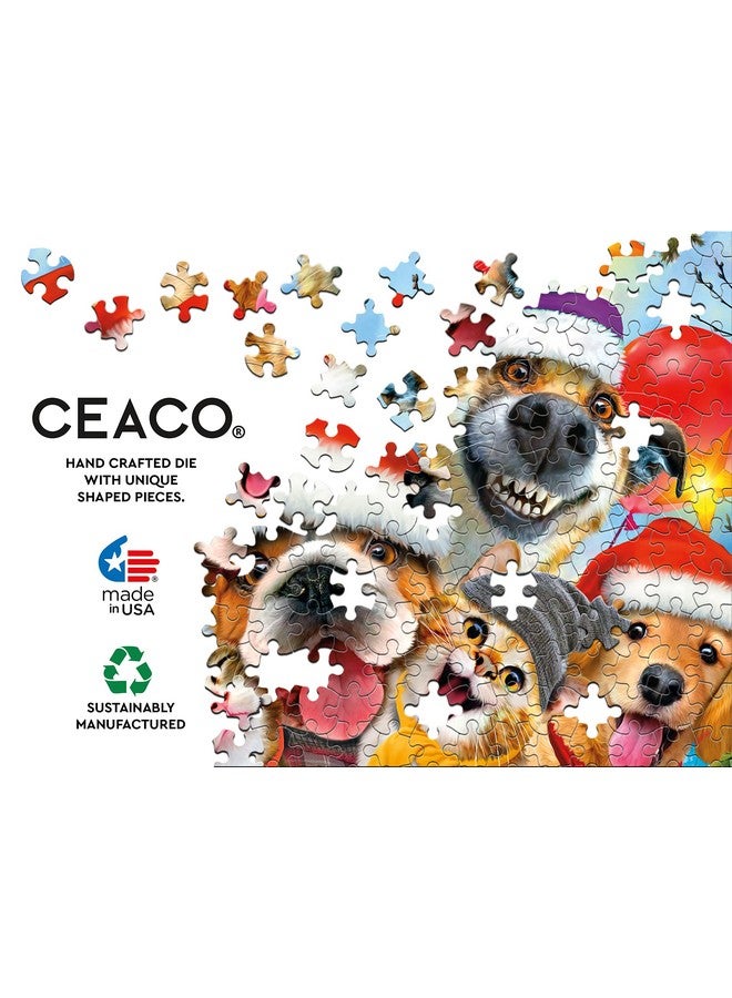 سيكو - صور سيلفي لعيد الميلاد - قطط وكلاب - لعبة تركيب الصور المقطوعة المكونة من 550 قطعة - Image 5