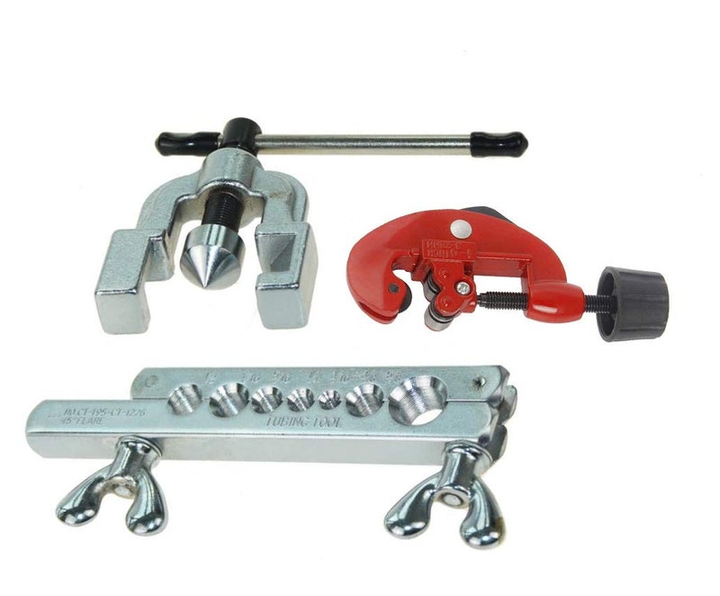 Digital Craft Digital Craft 7 Dies Flaring Tools Set Air Conditioning Parts Special Maintenance Tool Air Conditioner Car Refrigerator Copper Tube Tool with 328mm Tube Cutter  - Image 1