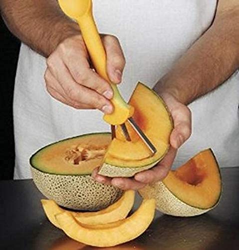 Cooking Basics Melon Slicer Cutter And Seed Remover  For Watermelon  Honeydew  Cantaloupe Etc. - Image 1