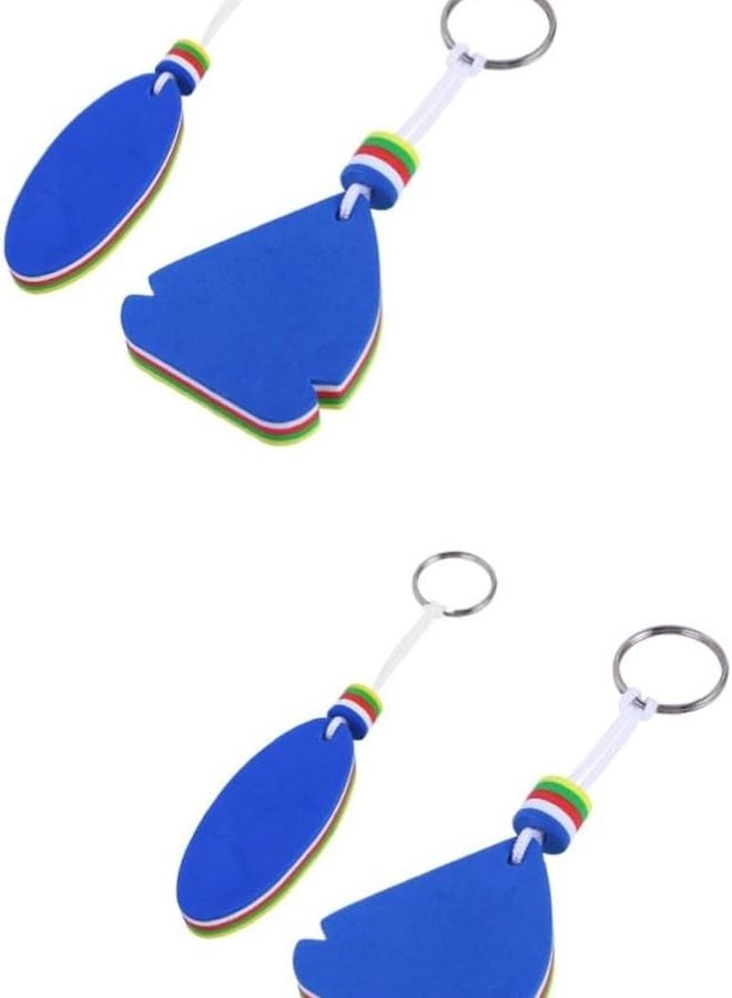 2 Pack Waterproof Marine Keychain Holder Key Fob Key Ring For Boating Activities - Image 1