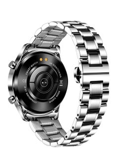 LIGE Bluetooth Call Men Smart Watch Full Touch Screen Multi-Function Sports Watches IP67 Waterproof with Silver Steel Strap  - Image 3