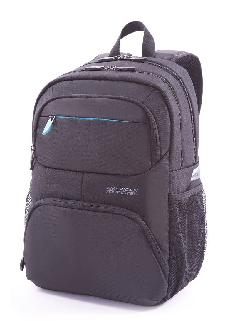 AMERICAN TOURISTER Amber 15.6" Laptop Backpack 25L Capacity, 100% Polyester, Blue / Black|Adjustable Strap|Bottle Holder|Ergo Back & Shoulder|Smart Sleeve - 1 Year International Warranty - Image 1
