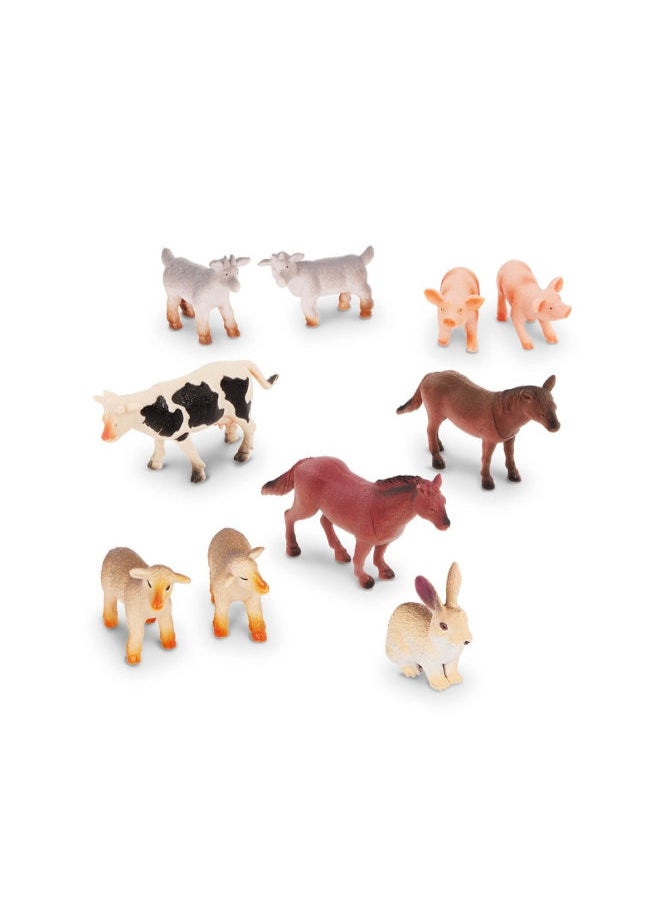 Terra Farm Animals In Tube 4-8 Cm - Set Of 10 Pieces  - Image 2