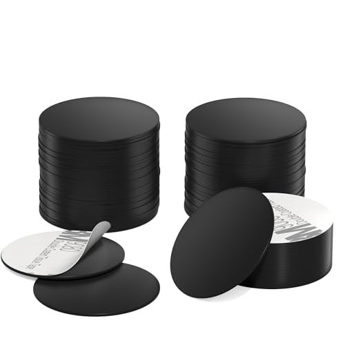 BABIQT 30 Pieces NFC Tags Black NTAG215 NFC 215 Tags NFC Coins Cards Black NFC Stickers Round 13.56MHz NFC Chip with Adhesive Back, Compatible with TagMo and NFC Enabled Phones - Image 1