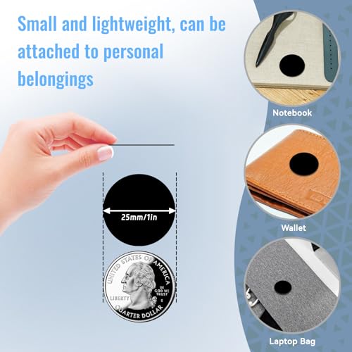 BABIQT 30 Pieces NFC Tags Black NTAG215 NFC 215 Tags NFC Coins Cards Black NFC Stickers Round 13.56MHz NFC Chip with Adhesive Back, Compatible with TagMo and NFC Enabled Phones - Image 3