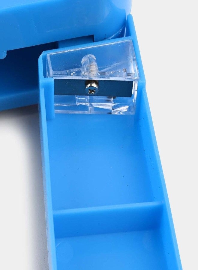 Crafty Cuddle Kids Pencil Box with Dual Side Magnetic Button, Inbuilt Sharpener, Tape Cutter, Scissor Compartment, Unicorn, Superhero and Space Theme (Blue (Spiderhero)) - Image 3