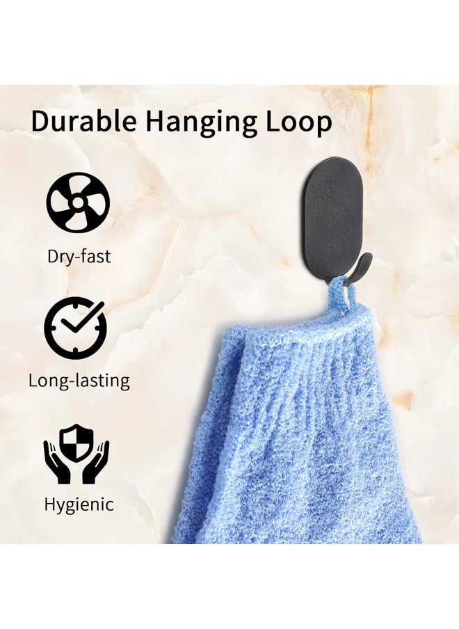 Alotpower - 24 Pieces Exfoliating Bath Gloves, Made of 100% Nylon,12 Colors Double Sided Exfoliating Gloves for Beauty Spa Massage Skin Shower Scrubber Bathing Accessories - Image 1