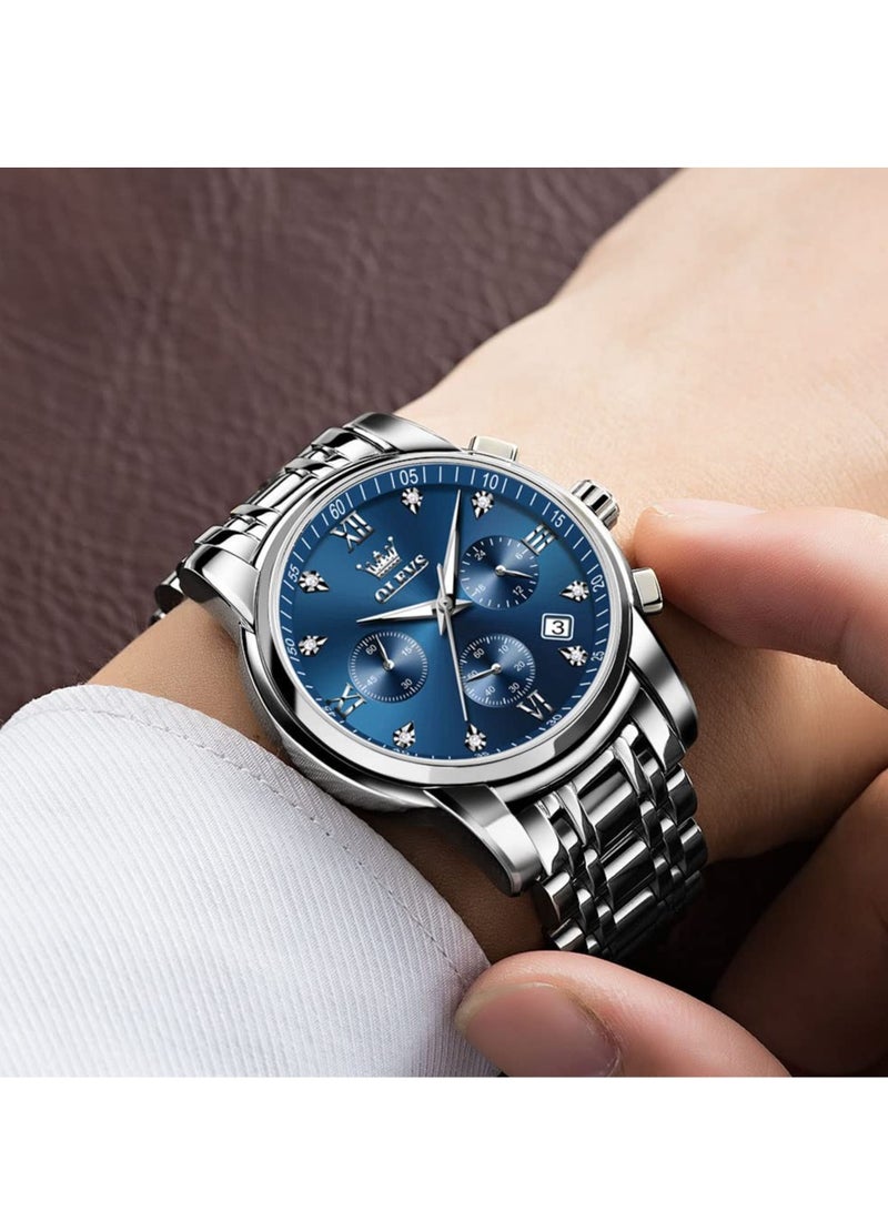 أوليفز ساعات رجالية كوارتز ستانلس ستيل مقاومة للماء 2858 - Image 2