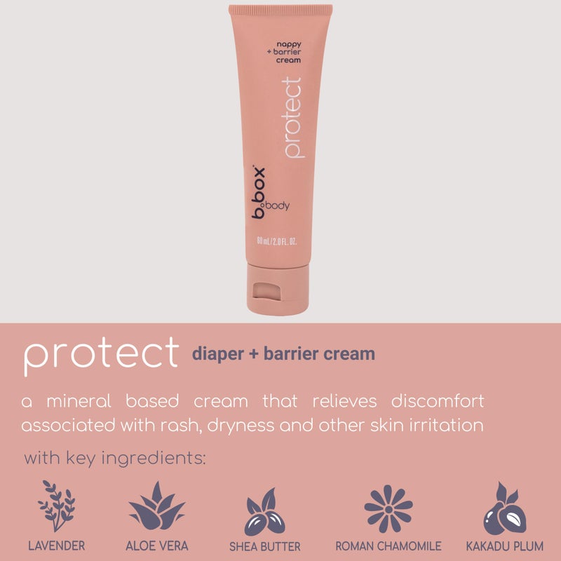 b.box body Bath + Skin Care Minis - Cleanse, Soothe, Hydrate  Protect. 4 Pack of Body Wash, Mineral Soak, Lotion  Diaper Cream. Calming Scents. For Newborns  All Ages. Ideal Baby Gifts. 2 Fl Oz - Image 5