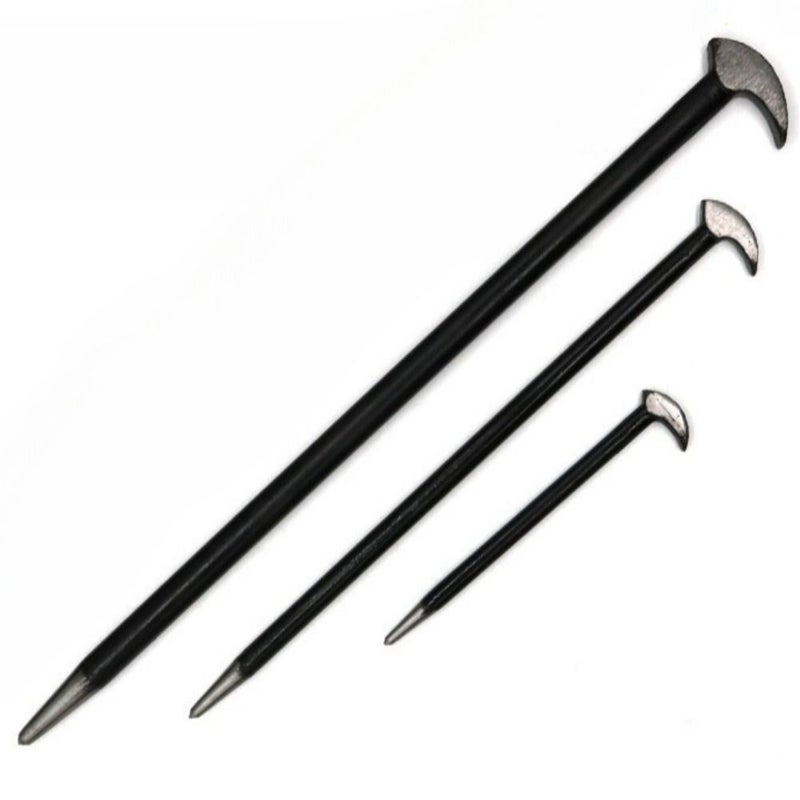 3 Pcs Heat Treated Pry Bar Set 16 12 6 Inch Nail Puller Flat Head Electric Tool Removal Kit No Power Needed Precision Pry Tool - Image 3