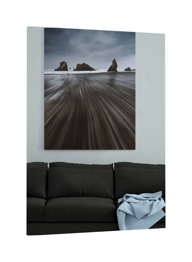 RKN Decorative Printed Framed Canvas Wall Art White/Brown/Black 60 x 80centimeter - Image 2