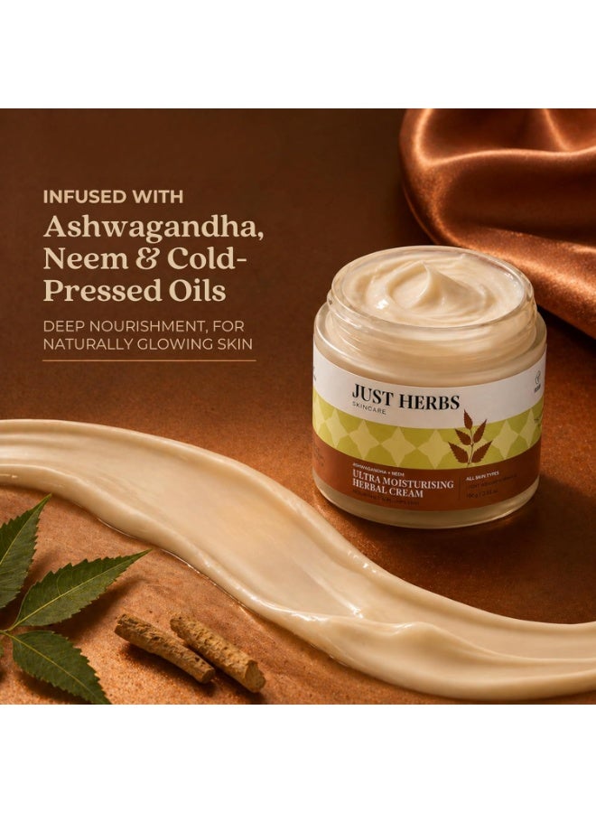 Just Herbs Ultra moisturising Herbal cream 100g - Image 4