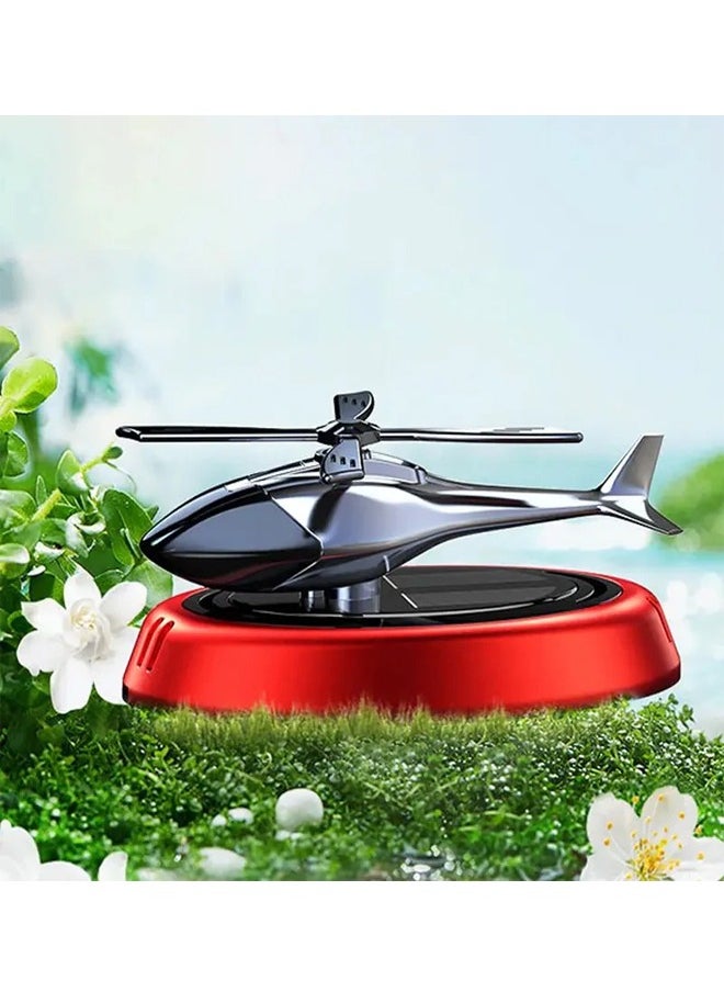 ATM Solar-Powered Rotating Helicopter Car Fragrance Diffuser with Gardenia Scent  - Image 3