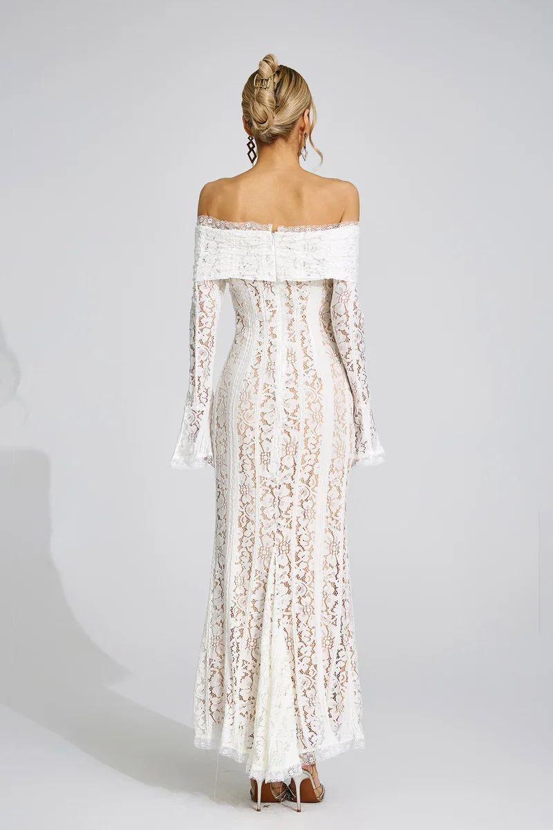 Catchall  Ffraid Lace Maxi Dress for Women | Best Price UAE