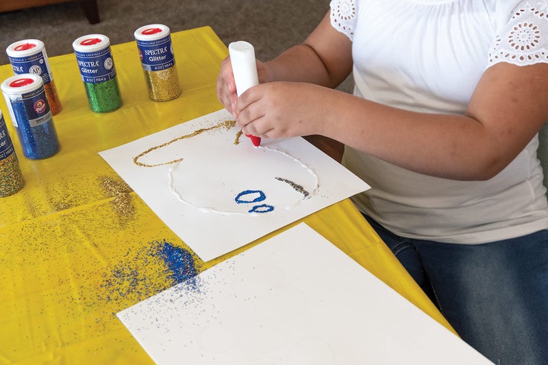 Spectra Arts & Crafts Glitter, Purple, 4 oz, 1 Jar - Image 4