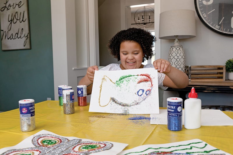 Spectra Arts & Crafts Glitter, Purple, 4 oz, 1 Jar - Image 3