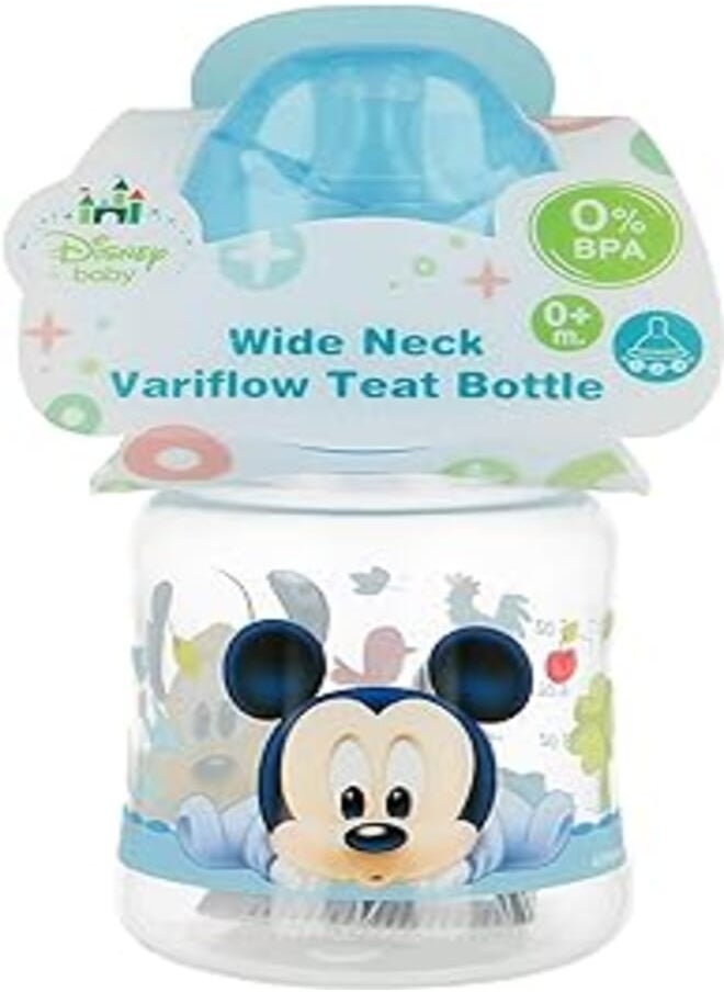 STOR Stor biberon wide neck 150 ml | silicone teat 3 positions mickey mouse - disney - baby paint pot, black 8412497398010 